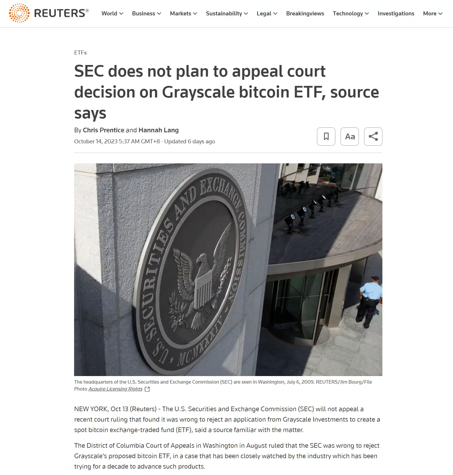 梳理BTC现货ETF申请的来龙去脉