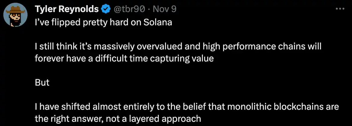 以太坊 vs Solana，走向各自的发展之路